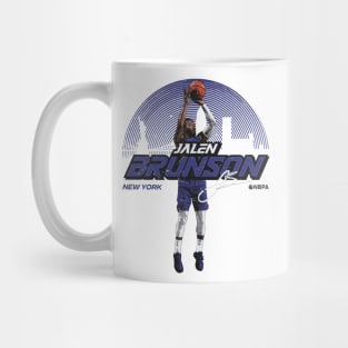 Jalen Brunson New York Skyline Mug